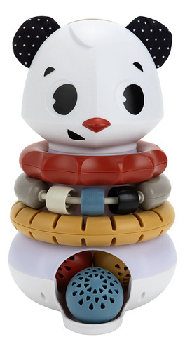 Brinquedo De Empilhar 3 Em 1 Eletrônico Panda Tiny Rockers