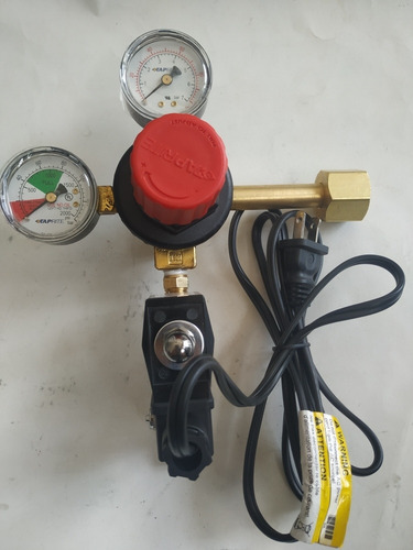 Tanque 9kg Co2 Cga320 Sem Vacío+ Regulador Solenoide Acuario (Usado)