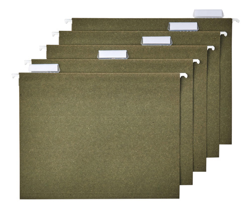 Carpetas Colgantes Para Archivos, Tamaño A4, Verde Estándar,