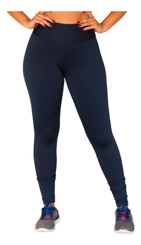 Calça Legging Modeladora Flanelada Suplex - Cós Alto Duplo