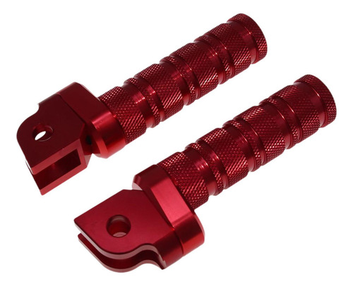 1 Par De Pedales De Pie Para Motocicleta, Fácil Rojo
