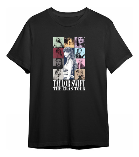 Camisetas Taylor Swift 1989 Eras Tour Camisas Negras Musica