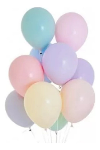 Pack 100 Globos Pasteles De Latex Para Celebraciones