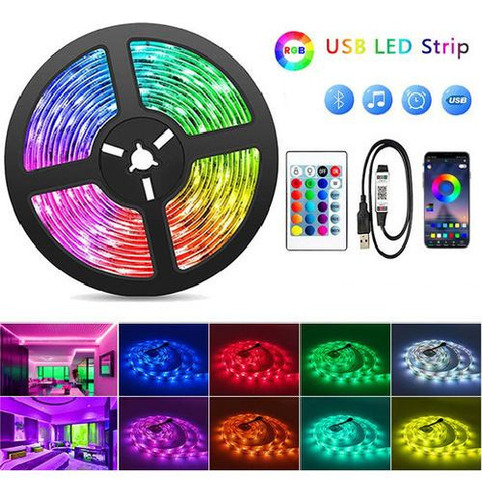 Para Luzes Led De 15 Metros Para Tv Bluetooth Ambiligh /