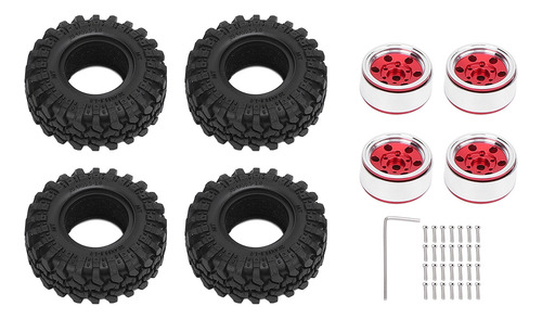 Llantas De Rueda Red Red 1.0 Beadlock, Aleación De Aluminio
