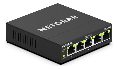 Conmutador Ethernet Netgear Gs305e De 5 Puertos Gigabit