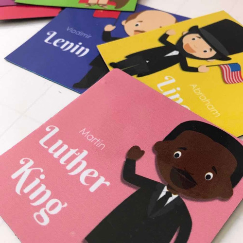 Kit Magnetico De 30 Láminas Líderes Políticos De La Historia
