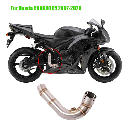 Para Honda Cbr600 F5 07-20 Tubo De Enlace Medio De Escape
