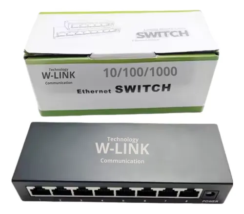 W-link Switch 8 Puertos Gb Caja Metal Automático