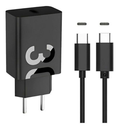 Carregador Turbo Para Samsung 30w S20 S22 S24 Plus S25 A55