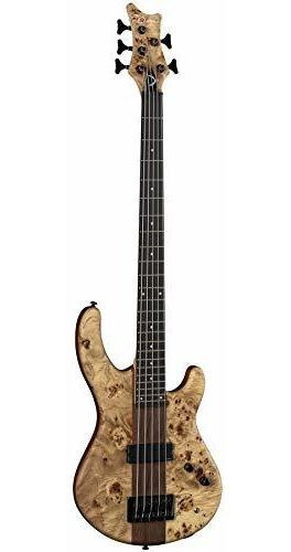 Dean Edge Select Pro Bajo De 5 Cuerdas, Burled Poplar Satin 