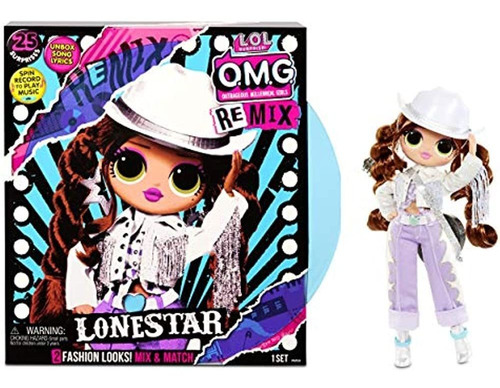 Lol Surprise Omg Remix Lonestar Fashion Doll, Reproduce Músi