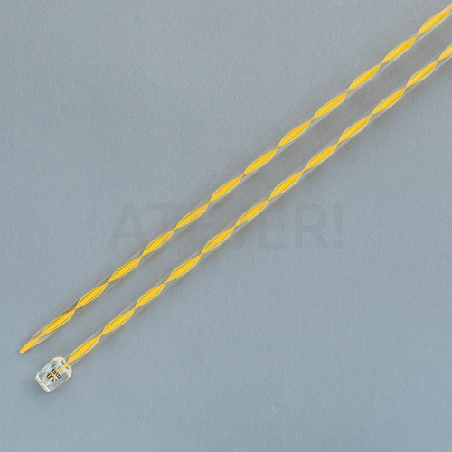 Imagen 5 de 7 de Agujas Tricot De Acrilico Marca Almendra N° 5 X Par