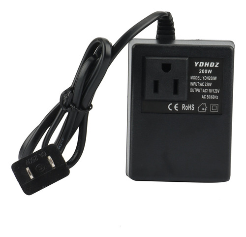 Transformador Convertidor De Voltaje De 200 W, 220 V A 110 V