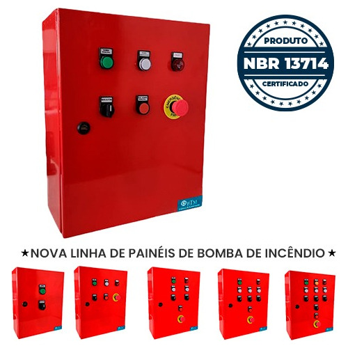 Painel De Comando Bomba De Incêndio 15cv 220v C/alarme