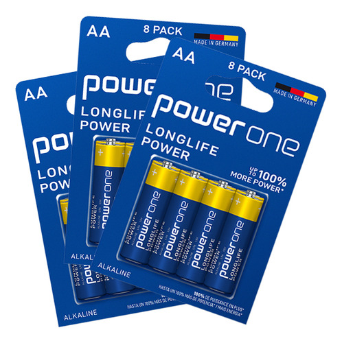 Pilas Aa Alcalinas Powerone 24 Unidades