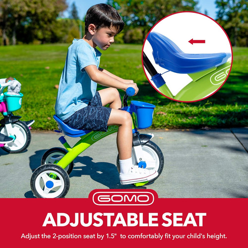 Triciclo Para Niños Multifuncional Resistente Gomo C/ Bastón