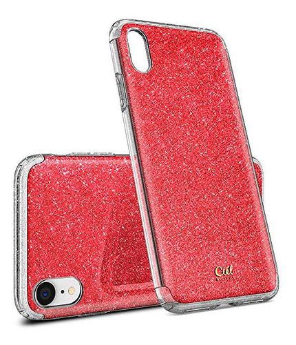 Case Cyrill Glitter iPhone XR (red Glitter) Importado De Usa