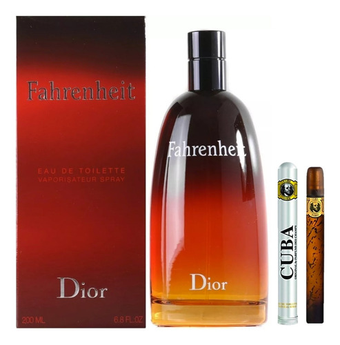 Fahrenheit Christian Dior 200ml Original+perfume Cuba 35ml