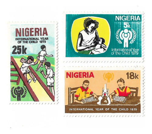  Nigeria Ex C. Inglesa Dia Del Niño Serie Mint Compl 367/69 
