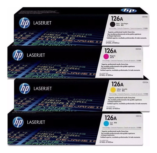 Juego Completo Toner Hp 126a