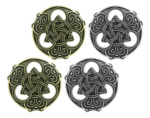 Paquete De 4 Broches Os Vintage Os Medievales Hollow
