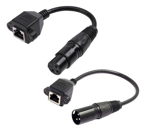 Dmm 1 Par 3 Pinos Xlr Para Rj 45 Machos Adaptadores Machos,