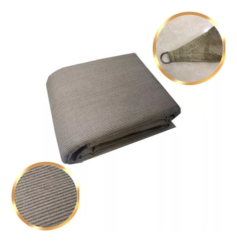 Malla 90% Sombra 5x4 M Velaria Lista Para Colocar Inmatmex