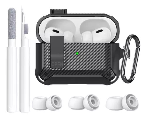 [3 pares] Almohadillas de repuesto para AirPods Pro y AirPods Pro 2 con kit  de limpieza, puntas de auriculares de silicona antideslizantes con