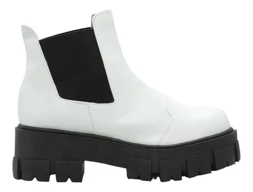 Borcegos blancos mujer sale
