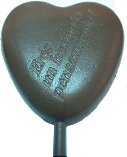 Molde Para Chocolate Paleta Corazón 10 Mayo