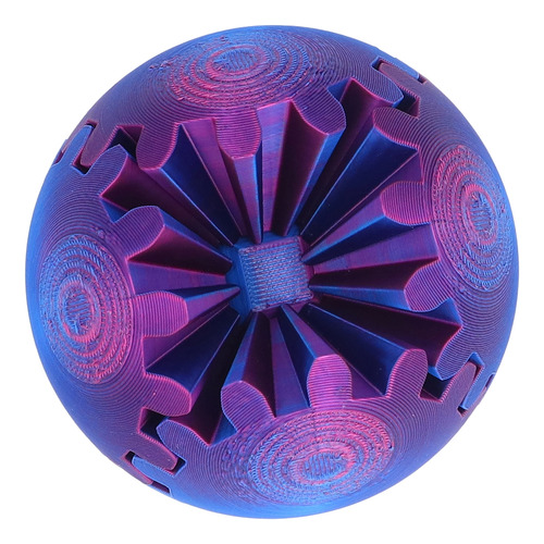 La Bola Gear Sphere De Color Azul Impresa En 3d Alivia El Es