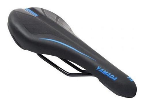 Selim Banco De Bike Mtb Yamada Zl-8010 - Preto Com Azul