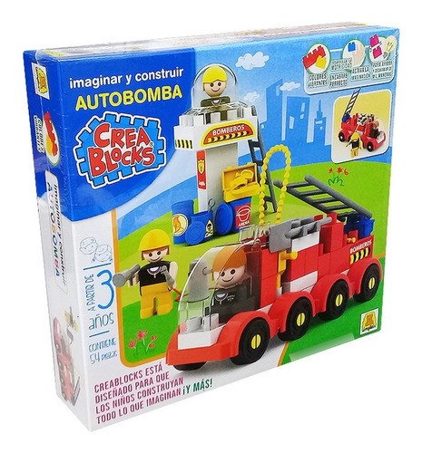 Creablocks Autobomba 54 Piezas Implas Ploppy 340152