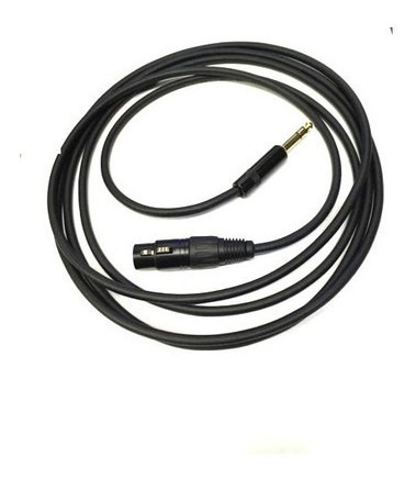 Imagen 3 de 3 de Cable De Xlr Hembra A Plug 6.3 Trs De 6 Metros