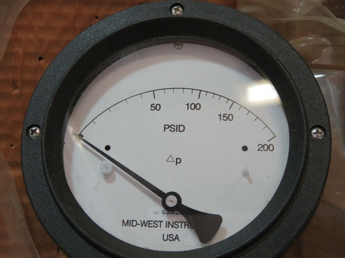 Mid-west Instrument 123sc-12-(df)0 Pressure Gauge New Ssk