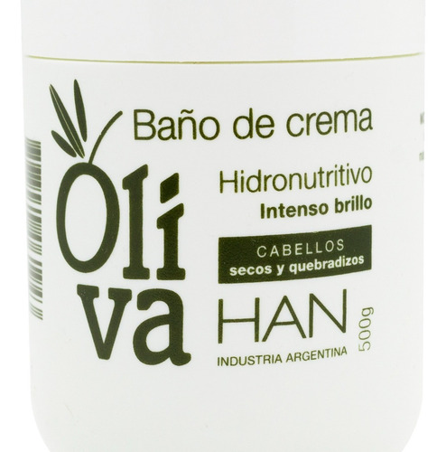 Imagen 1 de 3 de Han Oliva Mascara Capilar Brillo Intenso Cabello Seco 500gr