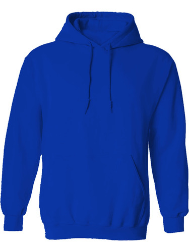 Sudadera Capucha / Cangurera 50-50 Color Azul Rey Unisex