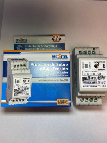 Protector De Sobre Y Baja Tensión Trifasico Rbc Sitel 1109