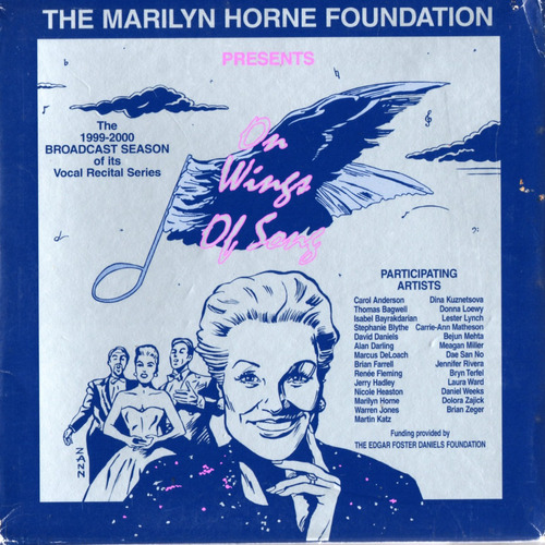 Box 13 Cds The Marilyn Horne Foundation On Wings Of Song