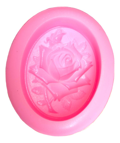 Molde Caucho De Silicona - Rosa Grabada Oferta !