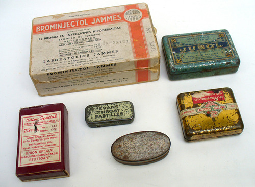 Cajas Y Latas De Remedios O Medicamentos Antiguos/ Farmacia (Usado)