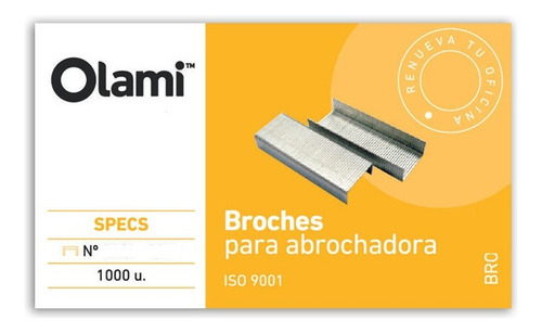 Broches Para Abrochadora N° 10 50 X 10.000u Ganchos Pinza 