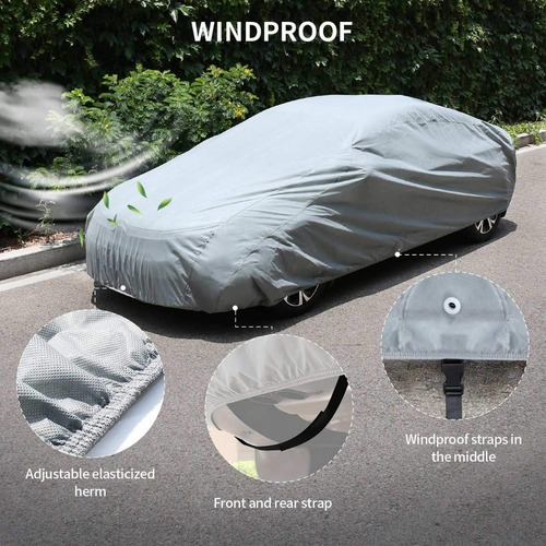 Imagen 5 de 8 de Funda De Coche A Prueba De Agua Con Protección Solar Talla L