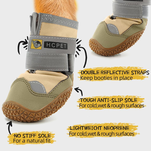 Hcpet Botas De Perro Zapatos Impermeables Para Perro...