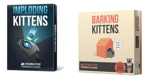 Pack Expansiones Exploding Kittens Imploding + Barking