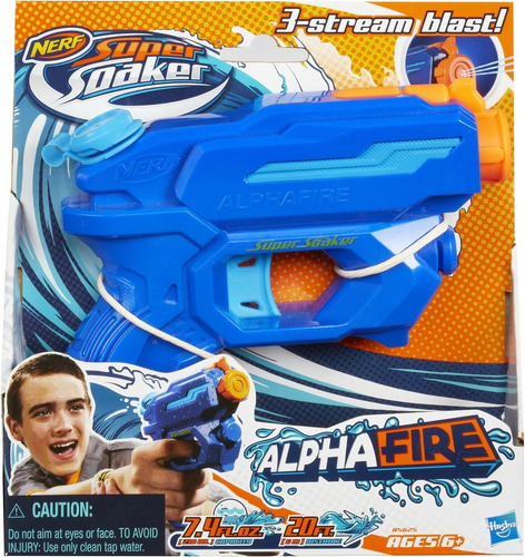 Nerf Super Soaker Alphafire 218 Ml. 6 Mts Sellado