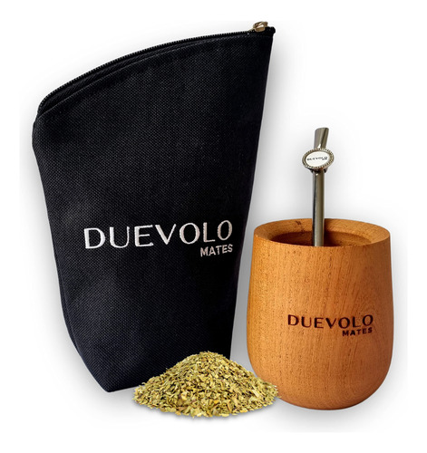 Duevolo Juego De Tazas Mate Yerba Mate Gourd Incluye Bombill