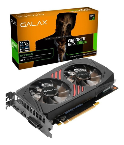 Placa de vídeo Nvidia Galax  GeForce 10 Series GTX 1050 Ti 50IQH8DSC7CB 4GB