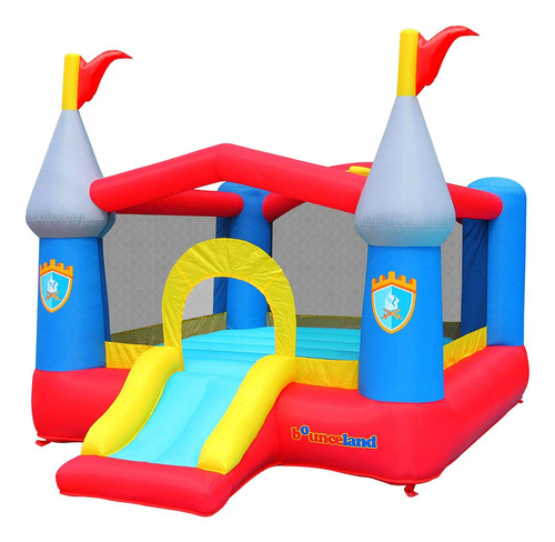 Bounceland Bounce House Castle Con Aro De Baloncesto Inflabl